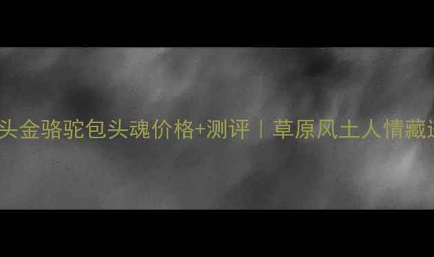 图片 烟酒茶推荐包头金骆驼包头魂价格+测评｜草原风土人情藏进一盒好茶里2